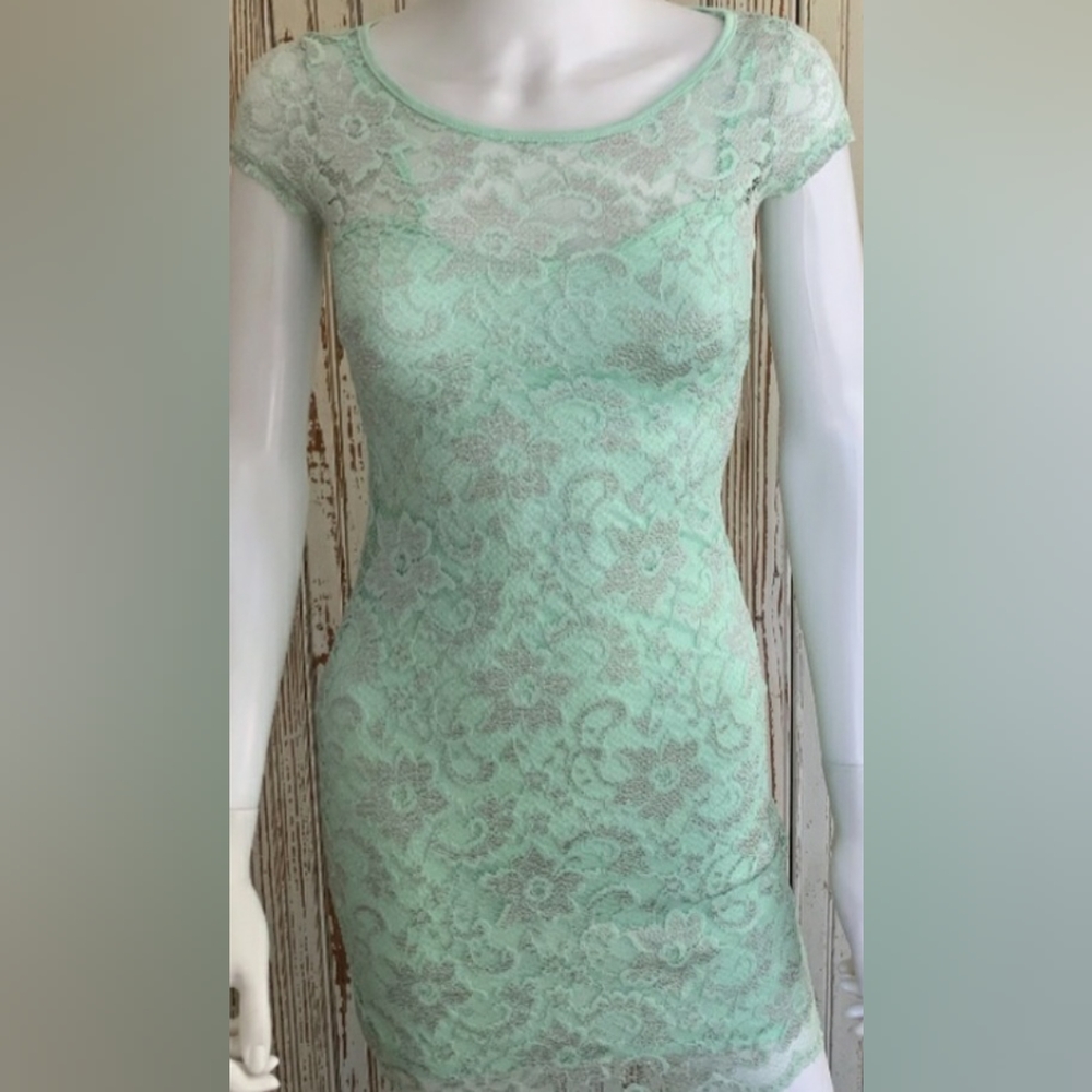 Sea Green Lace Dress size XL